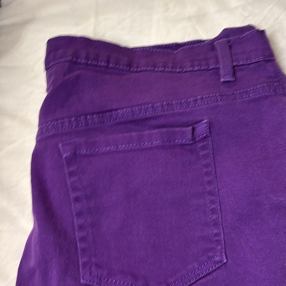 Purple Jean Capris - Picture 6 of 6